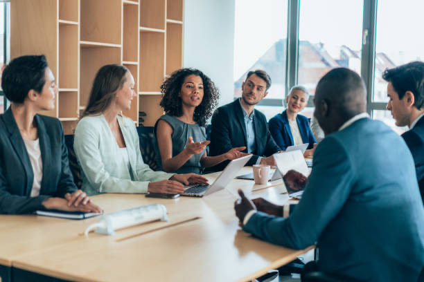 RayNova team meeting around a conference table